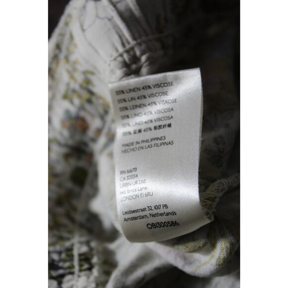 Anthropologie Elastic Drawstring Waist Pull-on Paperbag Floral Shorts Small - Picture 10 of 11